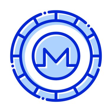 Monero, Alternatif para birimi, şifreli para birimi, dijital para birimi tamamen düzenlenebilir vektör simgeleri