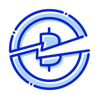 Bitcoin, bitcoin ikiye bölünmüş, bitcoin yarılanma, bitcoin madenciliği tamamen düzenlenebilir vektör simgeleri