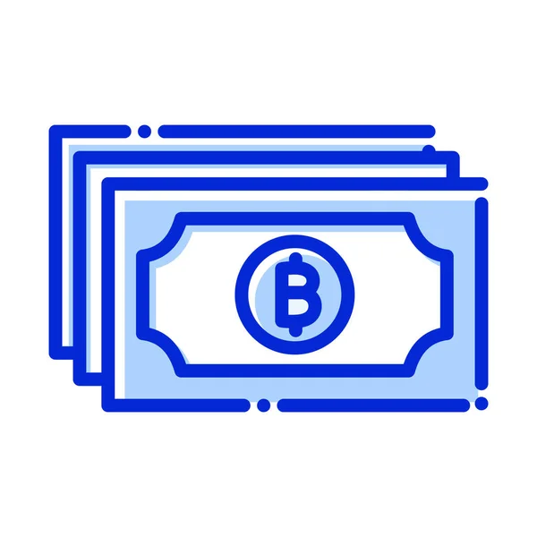 Bitcoin Μετρητά Bitcoin Νόμισμα Χρήματα Νόμισμα Πλήρως Επεξεργάσιμο Διανυσματικά Εικονίδια — Διανυσματικό Αρχείο