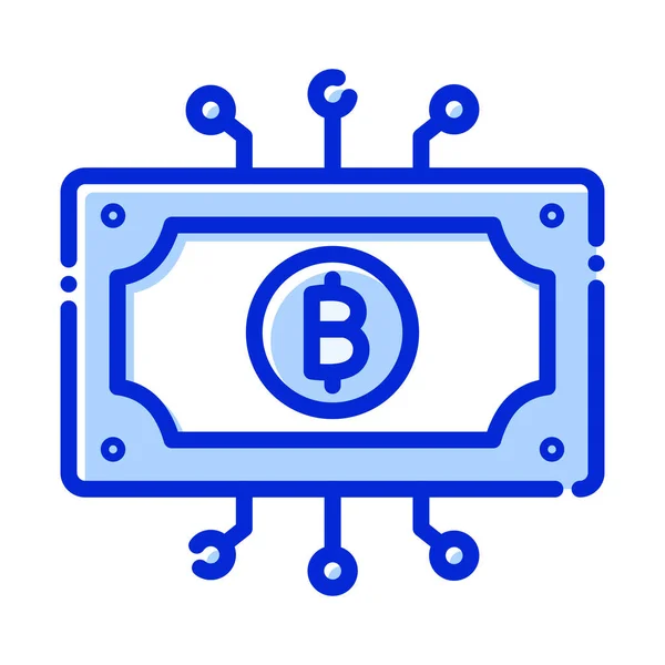 Währung Bitcoin Cash Bitcoin Technologie Digitale Vermögenswerte Voll Editierbare Vektorsymbole — Stockvektor