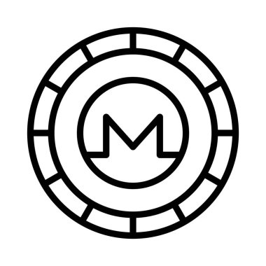Monero, Alternatif para birimi, şifreli para birimi, dijital para birimi tamamen düzenlenebilir vektör simgeleri