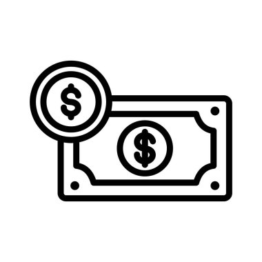 Bitcoin, dolar, emtia parası, nakit tamamen düzenlenebilir vektör simgeleri