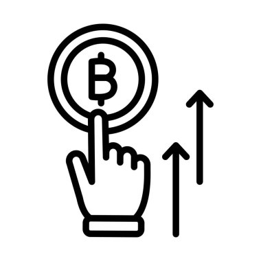 Bitcoin açılışı, sikke tabanlı başlangıç, kripto boşluk, kripto para birimi açılışı tam olarak düzenlenebilir vektör simgeleri