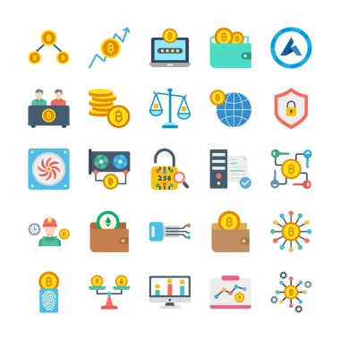  Dijital Para Birimi Bitcoin Vektör Simgesi Kolayca düzenleyebilen veya düzenleyebilen Her simgeyi düzenleyebilen veya düzenleyebilen