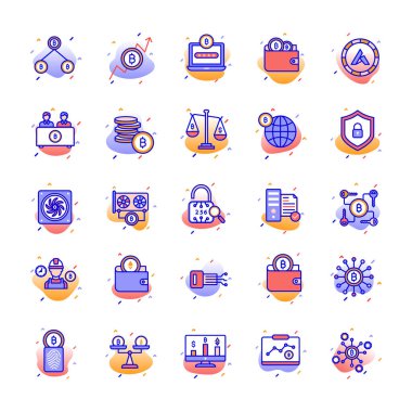  Dijital Para Birimi Bitcoin Vektör Simgesi Kolayca düzenleyebilen veya düzenleyebilen Her simgeyi düzenleyebilen veya düzenleyebilen