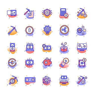  Dijital Para Birimi Bitcoin Vektör Simgesi Kolayca düzenleyebilen veya düzenleyebilen Her simgeyi düzenleyebilen veya düzenleyebilen