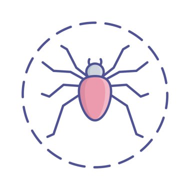 Ölümcül örümcek vektör simgesini kolaylıkla değiştirebilen ya da düzenleyebilen