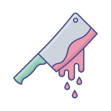 Korkutucu balta Doldurma vektör simgesi Kolayca düzenleyebilen veya değiştirebilen