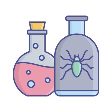 Şişe sihirli doldurma vektör simgesi kolayca değiştirebilir veya düzenleyebilirsiniz 