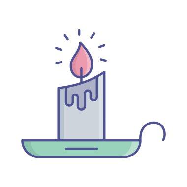 Sihirli mumlar Kolayca düzenleyebilen vektör simgesini doldur