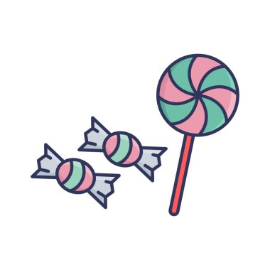 Şekerleme item- İllüstrasyon vektör simgesi kolayca düzenleyebilir ya da değiştirebilir