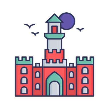 Korku Evi Filtreleme - Görüntü vektör simgesi Kolayca düzenleyebilen