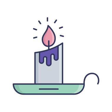 Sihirli mumlar Doldur - Görüntü vektörü simgesi Kolayca düzenleyebilen