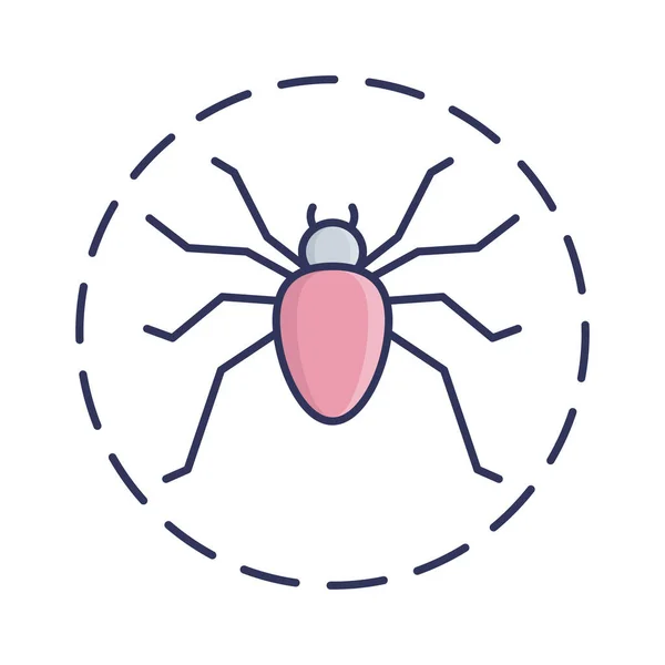 Ölümcül Örümcek Doldurma Llüstrasyon Vektör Simgesi Kolayca Değiştirilebilir Veya Düzenlenebilir — Stok Vektör