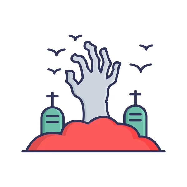 수정하거나 수있는 Evil Outfill Illustration Vector Icon — 스톡 벡터