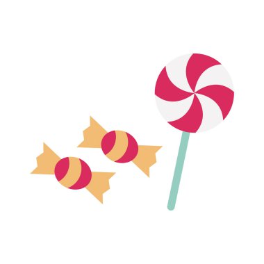 Şekerlemeci itemsDüz vektör simgesi kolayca düzenleyebilir ya da değiştirebilir