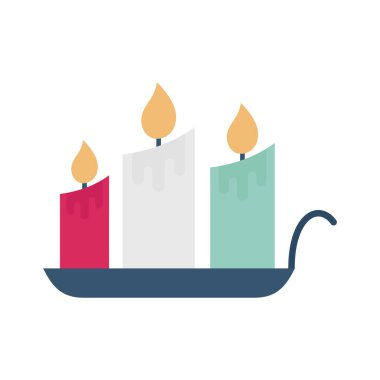 Sihirli CandlesDüz vektör simgesi kolayca düzenleyebilir ya da değiştirebilir