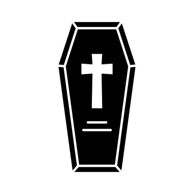 Kolayca değiştirebilen ya da düzenleyebilen ölüm cenaze sembolü vektör simgesi