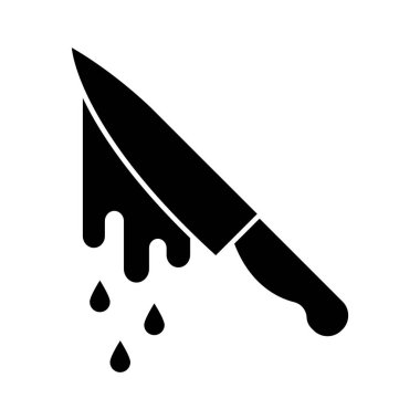 Öldürücü bıçak vektör simgesi kolayca değiştirilebilir ya da düzenlenebilir