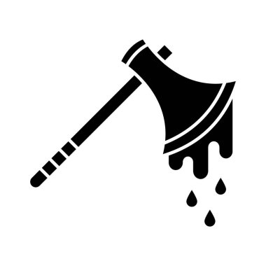 Oyun katili Glyph vektör simgesi kolayca düzenlenebilir ya da değiştirilebilir