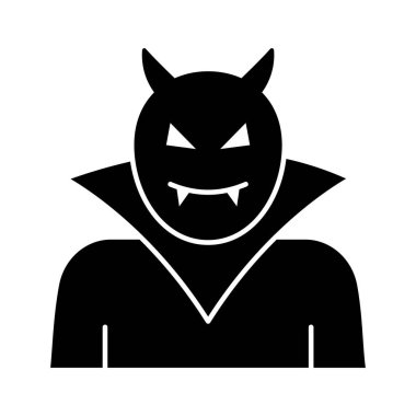 Kolayca değiştirebilen ya da düzenleyebilen DevilGlyph vektör simgesi