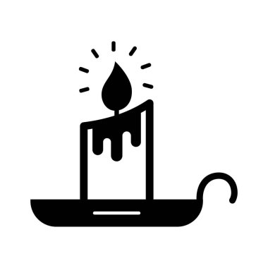 Sihirli mumlar Kolayca düzenleyebilen veya düzenleyebilen vektör simgesi