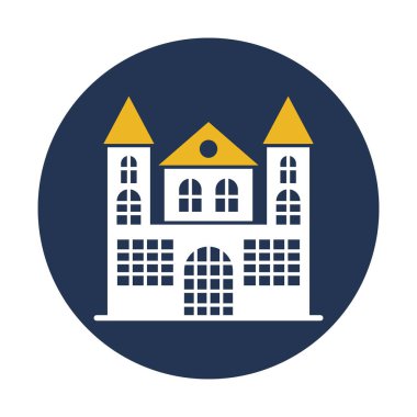 Korku Evi Arkaplan vektör simgesi Kolayca değiştirilebilir veya düzenlenebilir