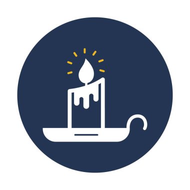 Sihirli mumlar Glyph Arkaplan vektör simgesi kolayca düzenleyebilir veya değiştirebilir