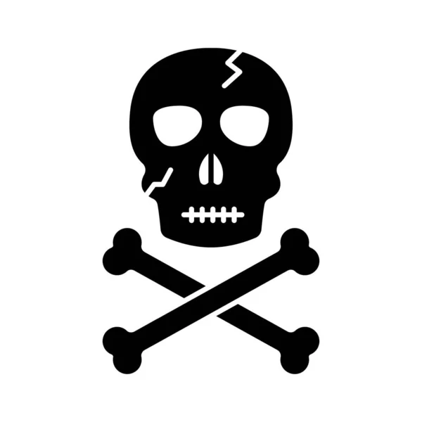 Dead Headglyph Vector Icon Which Can Easily Modify Edit — Stock Vector