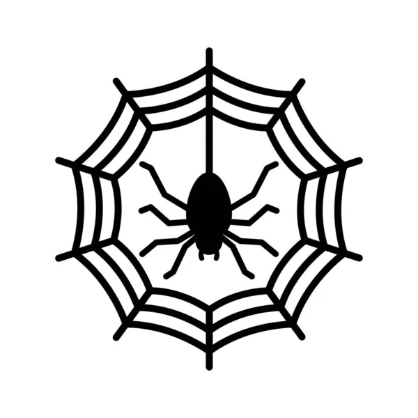 Cobweb Spiderglyph Icône Vectorielle Qui Peut Facilement Modifier Modifier — Image vectorielle