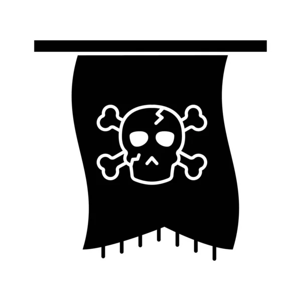 Halloween Flagglyph Vector Icon Which Can Easily Modify Edit — Stock Vector