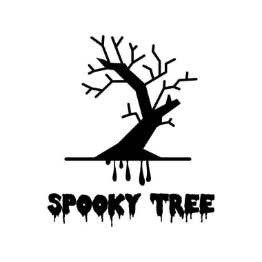 Ürkütücü ağaç sembolü Başlık vektör simgesi ile kolayca düzenlenebilir ya da değiştirilebilir