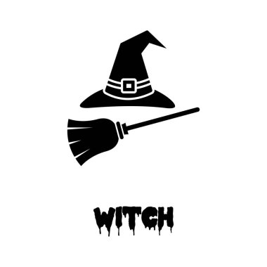 Cadı aksesuarları Başlık vektör simgesi ile kolayca düzenlenebilir ya da düzenlenebilir