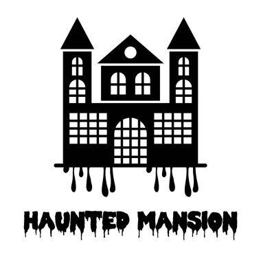 Başlık vektör simgesiyle kolayca düzenleyebilen ya da düzenleyebilen korku evi kabartması