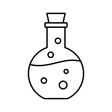 iksir şişesi Satır vektör simgesi kolayca düzenleyebilirsiniz