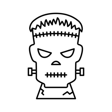 Kolayca değiştirebilen veya düzenleyebilen robot hayalet çizgisi vektör simgesi