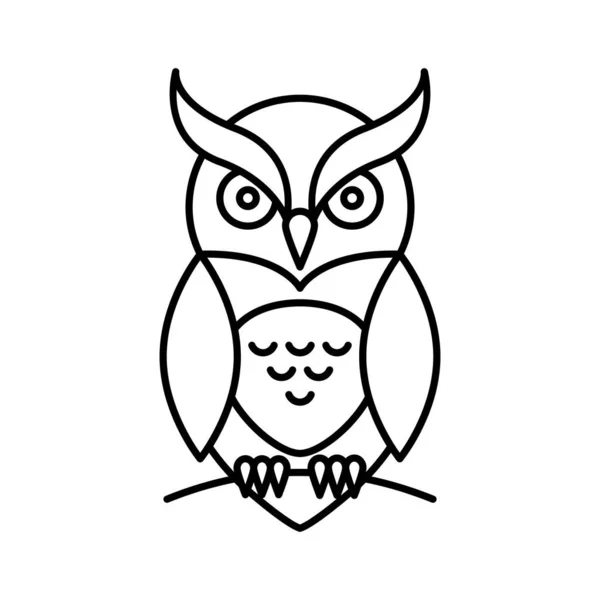 Evil Owlline Vektorsymbol Das Leicht Geändert Oder Bearbeitet Werden Kann — Stockvektor