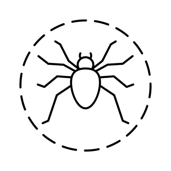 Dodelijke Spiderline Vector Icoon Die Gemakkelijk Kan Wijzigen Bewerken — Stockvector