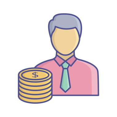 Kolayca değiştirebilen ya da düzenleyebilen Venture Capalistfill vektör simgesi