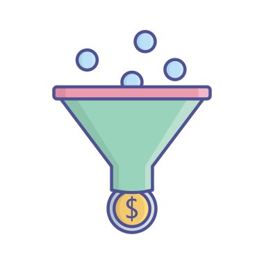 Kolayca değiştirebilen veya düzenleyebilen Funnelfill vektör simgesi