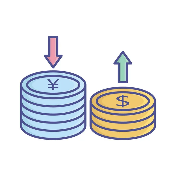 Hedging Dollarfill Icona Vettoriale Che Può Facilmente Modificare Modificare — Vettoriale Stock