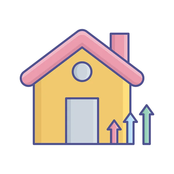 House Revefill Icona Vettoriale Che Può Facilmente Modificare Modificare — Vettoriale Stock