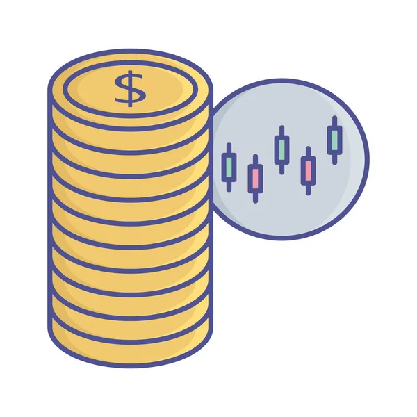 Dollarfill Icono Vector Que Puede Modificar Editar Fácilmente — Vector de stock
