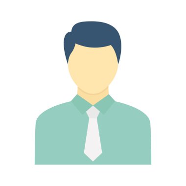 Kolayca değiştirebilen ya da düzenleyebilen ÇalışanDüz vektör simgesi