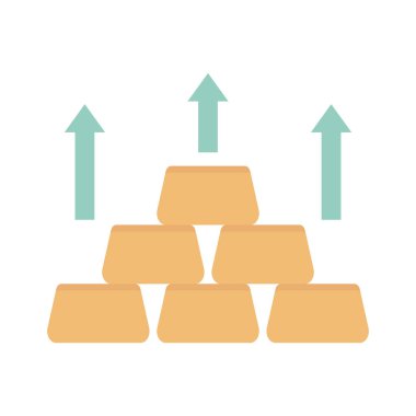 Kolayca değiştirebilen ya da düzenleyebilen Altın Düz vektör simgesi