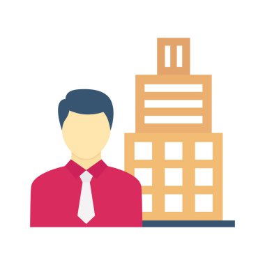  gerçek emlak Düz vektör simgesi kolayca düzenleyebilir ya da değiştirebilir