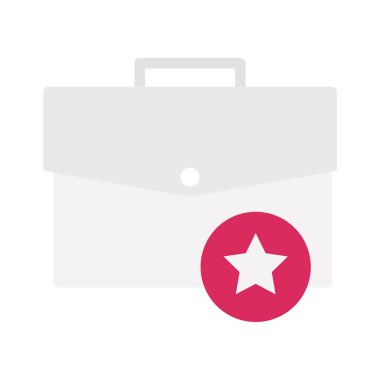 Kolayca düzenleyebilen ve düzenleyebilen BriefcaseDüz vektör simgesi