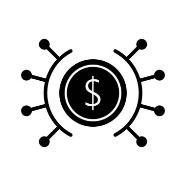 Kolayca değiştirebilen ya da düzenleyebilen bölünmüş Glyph vektör simgesi