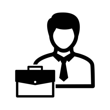 İş patronu Glyph vektör simgesi kolayca düzenleyebilir ya da değiştirebilir