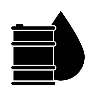 Petrol varili vektör simgesi kolayca değiştirilebilir ya da düzenlenebilir